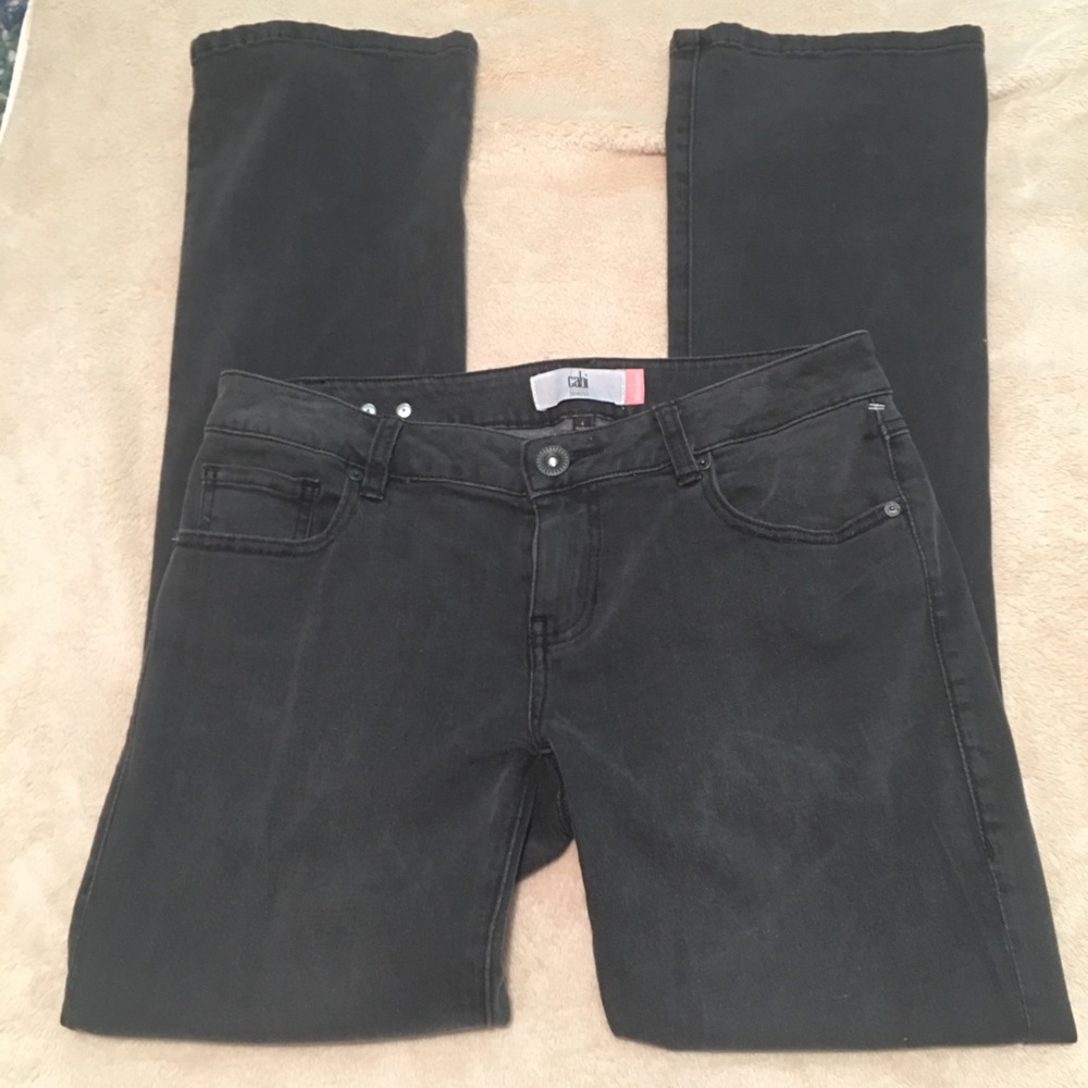 CAbi Gray Slim Boot Cut Jeans
